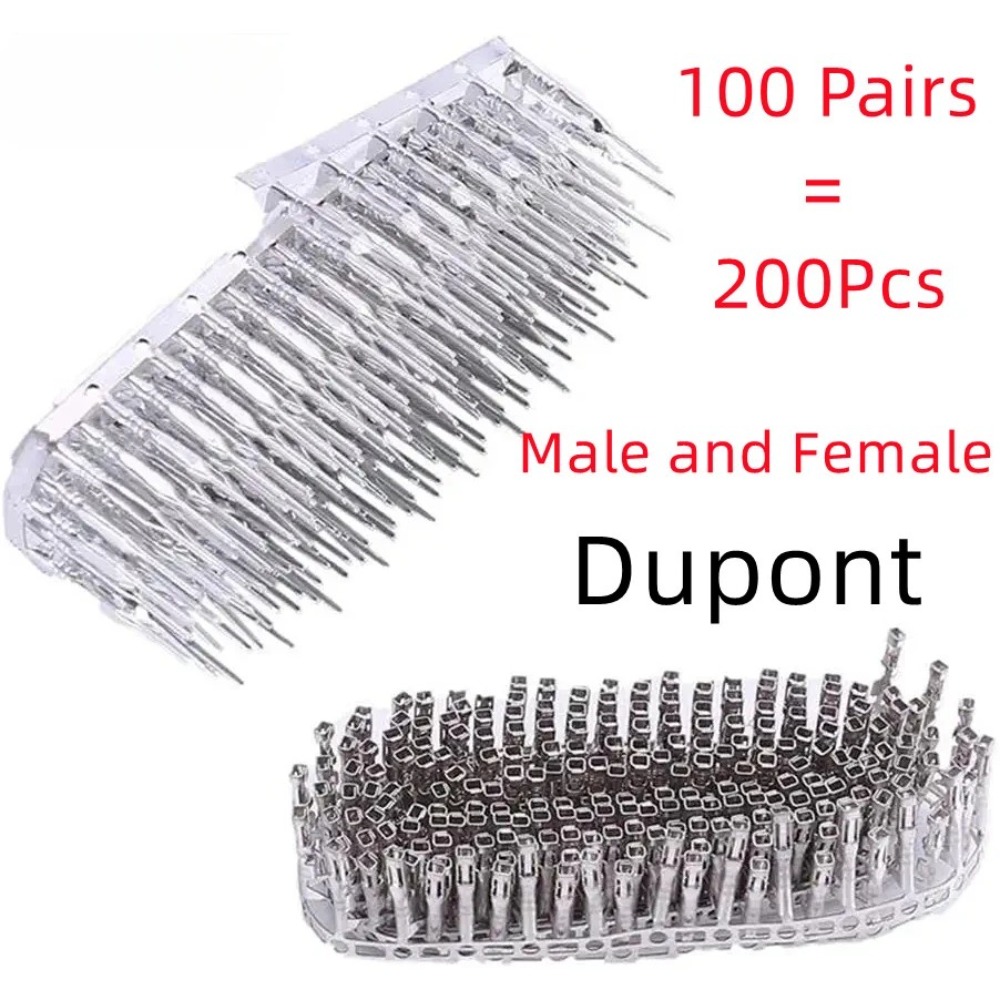 Jumper Wire Kit - 100 pares de conectores Dupont de