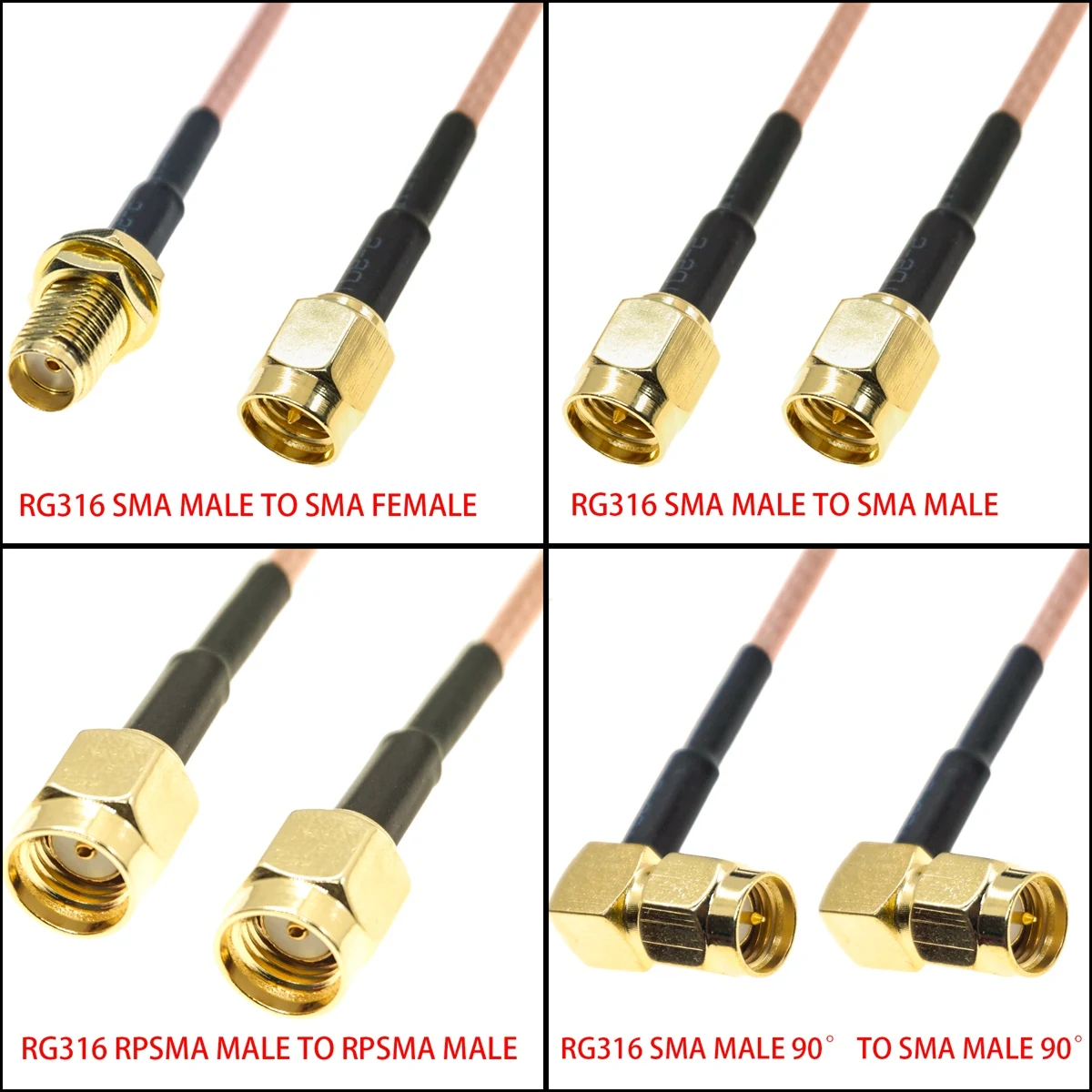 Ipex Connector - RG316 SMA macho hembra a SMA