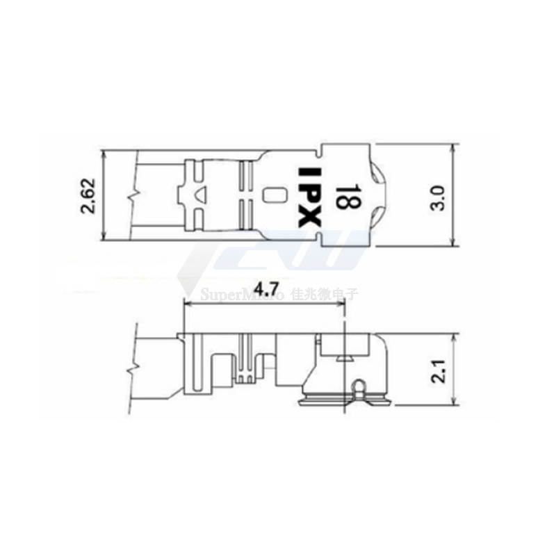 RF U.FL/IPX IPX1 UFL a RP-SMA- - Ipex Connector reseña y precio