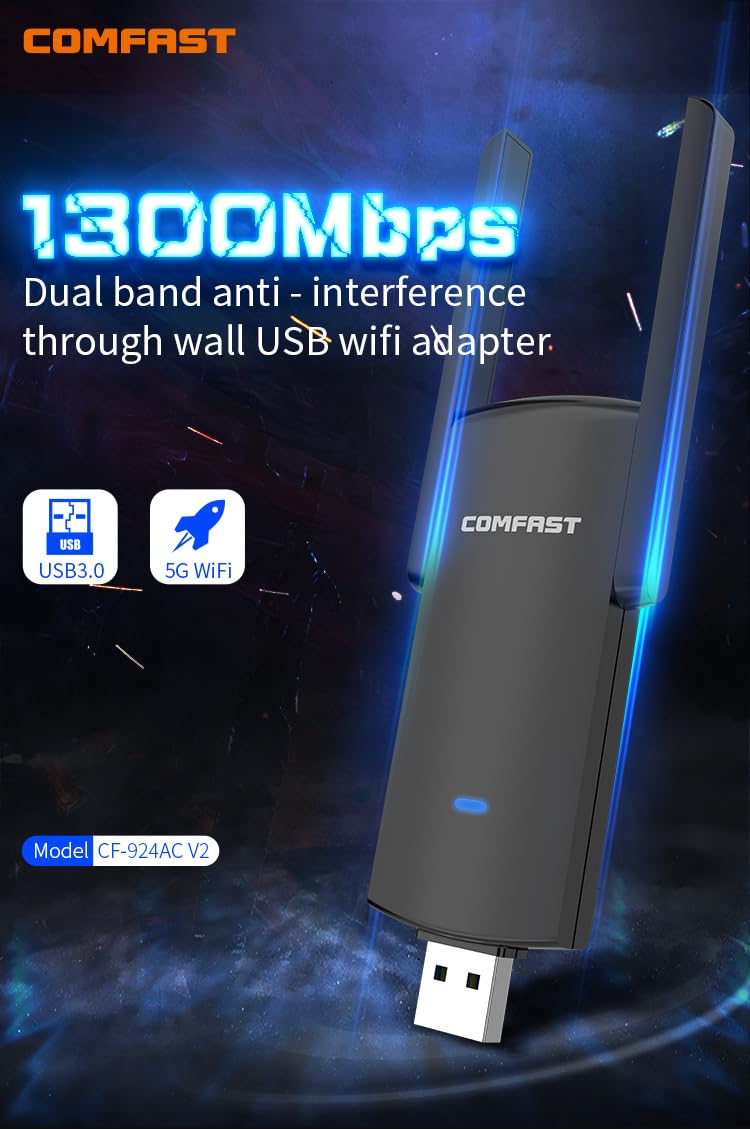 Adaptador WiFi de Doble Banda  - Antenna 2.4Ghz reseña y precio