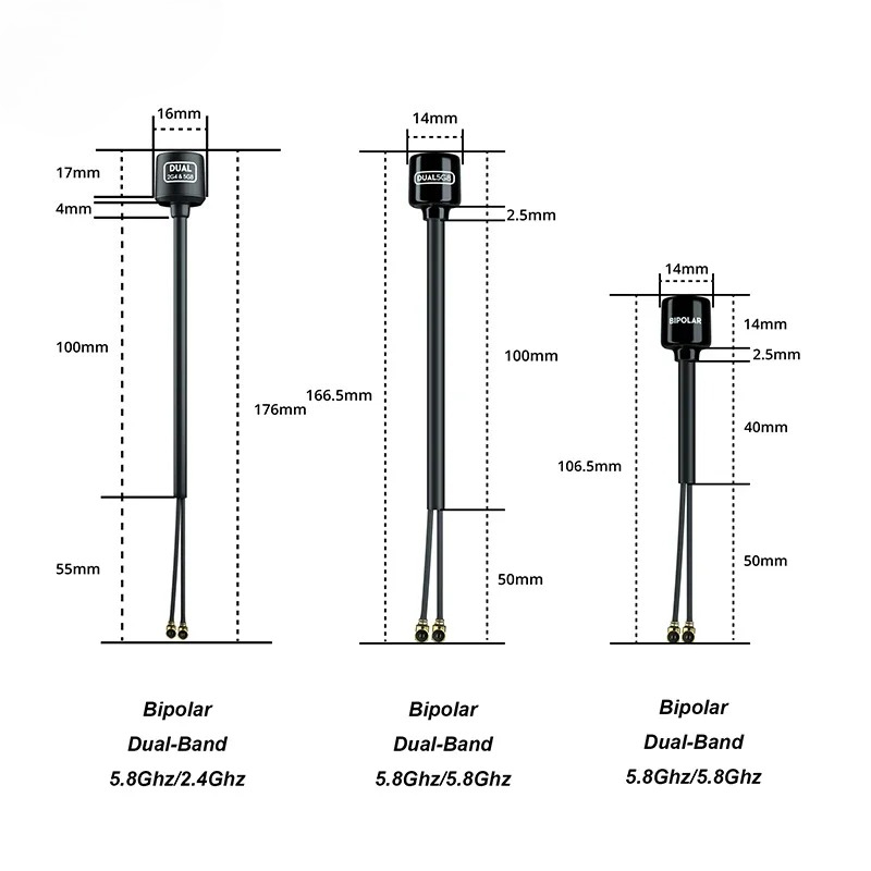 Antena Bipolar de Doble Banda  - Antenna 2.4Ghz reseña y precio