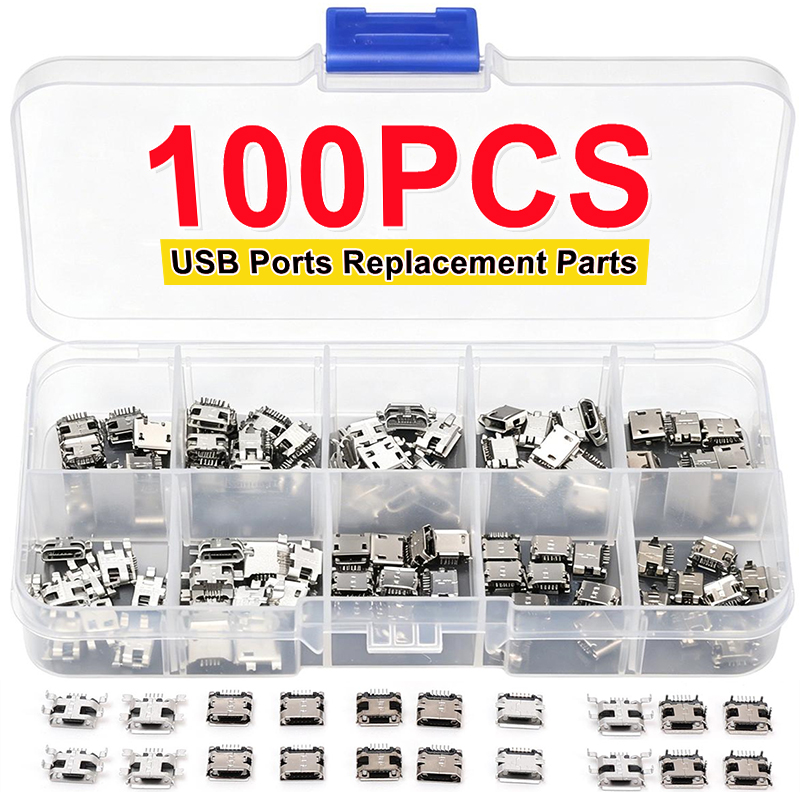 Paquete de 100 Conectores USB  - Micro Usb Cable reseña y precio