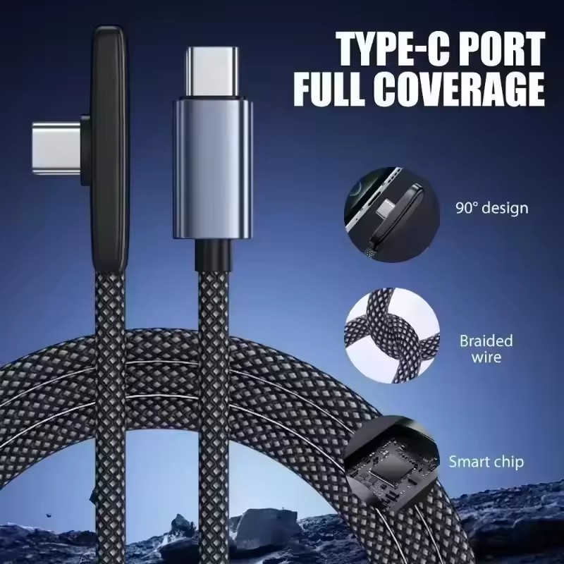 Cable USB tipo C de 90 grados, - Usb C Cable reseña y precio