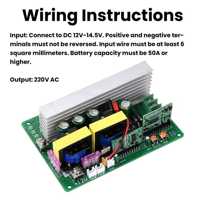 Módulo inversor de 500W, CC 12 - Boost Converter reseña y precio